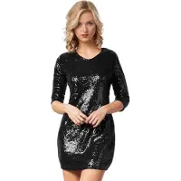 TecTake Femmes, Robe, Kleid, Noir, (M)