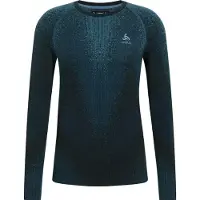 Odlo Performance Warm Crew Neck Long Sleeve Base Layer Bleu S Homme
