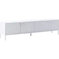 Beliani Meuble Tv Adelaide Blanc