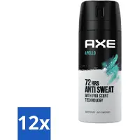 Axe Ax Antitranspirant Spray Apollo 150 ml - Pack économique - 12 pièces