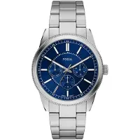 Fossil Montre à affichage analogique 'PEARSON' bleu foncé / argent / blanc
