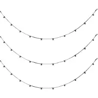 QAZQA Guirlande lumineuse connectable noire avec prise 14m 30 lumières IP64 - Lubber
