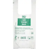 Papstar Sac de transport pour chemises, en film bio, transparent, Transparent