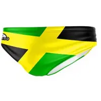 Turbo Jamaica Swimming Brief Vert,Jaune 5-6 Years Garçon