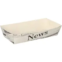 Papstar Pommes-Frites-Trays "Newsprint"
