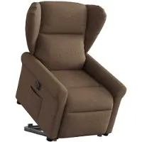 vidaXL Fauteuil relax releveur électrique brun Tissu