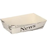 Papstar Pommes-Frites-Trays "Newsprint"