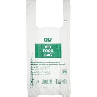 Papstar Sac de transport pour chemises, en film bio, transparent, Emballage alimentaire, Transparent