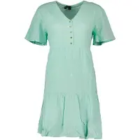 Vero Moda Satina Short Sleeve Short Dress Vert L Femme