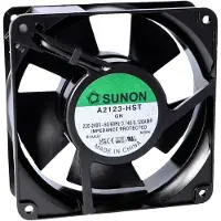 SUNON A2123-HSL.(7).GN Ventilateur axial 230 V/AC 190.24 m³/h (L x l x H) 38 x 120 x 1 (120 mm, 1x), Ventilateur PC, Noir