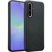 Accezz Coque arrière en cuir avec MagSafe Samsung Galaxy A36 / A56 - Onyx Black