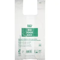 Papstar Sac de transport pour chemises, en film bio, transparent, Transparent