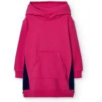 Boboli Fleece Combined Long Sleeve Dress Rose 12 Years Fille