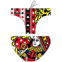 Turbo Big Queen Swimming Brief Multicolore 5-6 Years Garçon