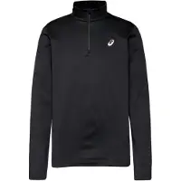 Asics pour homme. 2011D369 Maillot Core LS 1/2 Zip Winter noir (S), Sport, Polyester, Manche longue