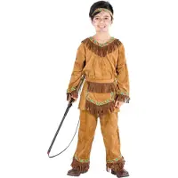 TecTake Costume enfant Little Bear Indian - taille 152 - marron