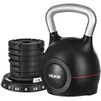 Vevor Kettlebell Réglable avec 7 Niveaux de Poids 1,5/3/4,5/6/7,5/9/10 kg