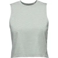 Black Diamond Stripe Sleeveless T-shirt Vert XL Femme