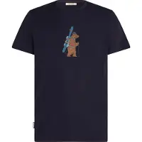 Icebreaker T-Shirt fonctionnel 'Tech Lite' bleu marine / orange