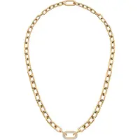 Daniel Wellington Collier en cristal plaqué or de luxe Crystal Link DW00400589, (Acier, Cristallin, Laiton)