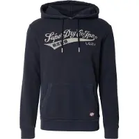 Superdry Homme Sweat à Capuche Décontracté Heritage Brand Black Taille: XL