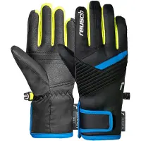 Reusch Gants de sport 'Dan' bleu / jaune / noir / blanc