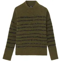 Le Temps des Cerises Pull-over 'August' olive / noir