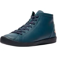 Softinos Bottines à lacets bleu denim