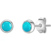 Glanzstücke Boucles d'oreilles bleu / argent