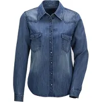 MADELEINE Chemisier bleu denim