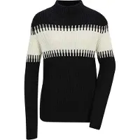 MADELEINE Pull-over noir / blanc
