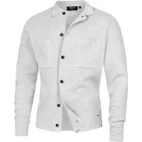 INDICODE JEANS Vestes en maille 'Bellino' gris chiné