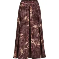 MADELEINE Jupe beige / rouge carmin