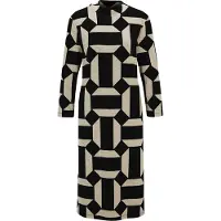 MADELEINE Robe beige / noir