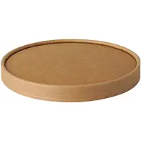 Papstar Couvercle pure, pour saladiers, 150 mm, 50 pcs, compostable, carton de fibres fraîches, brun