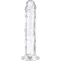 EasyToys - gode ceinture sans harnais - 16 cm - transparent