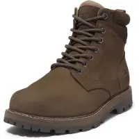 Timberland pour homme. TB0A69UHW071 Bottes en cuir imperméable Britton Road marron (41), Plat, Lacets, Casuel