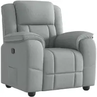 vidaXL Fauteuil relax gris clair Tissu