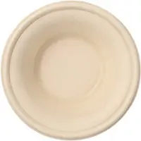Papstar 50 coupes, canne à sucre "pure" 380 ml Ø 15,5 cm - 4,6 cm naturel (50x)