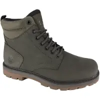 Timberland pour homme. TB0A69UHW071 Bottes en cuir imperméable Britton Road marron (42), Plat, Lacets, Casuel