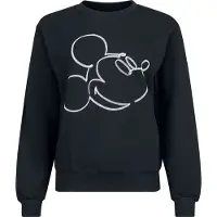 Minnie & Mickey Mouse Sweat-shirt Disney de - Mickey - Croquis - S - pour Femme - noir - Taille S