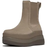 FitFlop F-mode Stack Suede Chelsea Booties Marron EU 41 Femme
