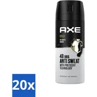 Axe Ax Antitranspirant Spray Gold 150 ml - Pack économique - 20 pièces
