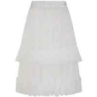 Banned Retro Jupe mi-longue Rockabilly de - Mia - Jupon - XS-S - pour Femme - blanc - Taille XS-S