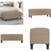 vidaXL Banc Cappuccino 100x35x41 cm Similicuir