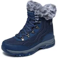 SKECHERS Trego Stormie Damen TEX Stiefelette Waterproof Blau