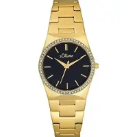 s.Oliver Damenuhr, Or, (Horloge analogique, 32 mm)
