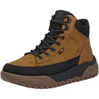 Rieker Bottes à lacets cognac / noir