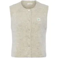 American vintage Gilet ' East ' gris clair