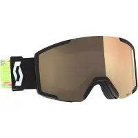 SCOTT Shield Ls Photochromic Ski Goggles Noir Amplifier Light Sensitive Bronze Chrome/CAT1-3